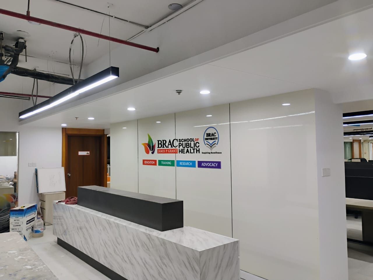 Illustrative office interior from the supplied website assets