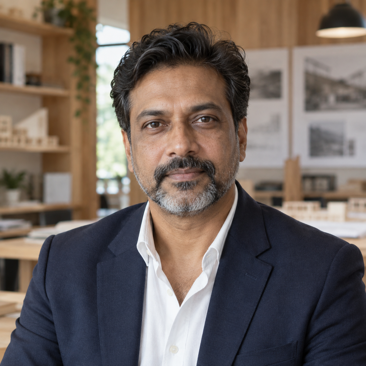 AI-generated sample portrait for the CEO / Chief Architect slot